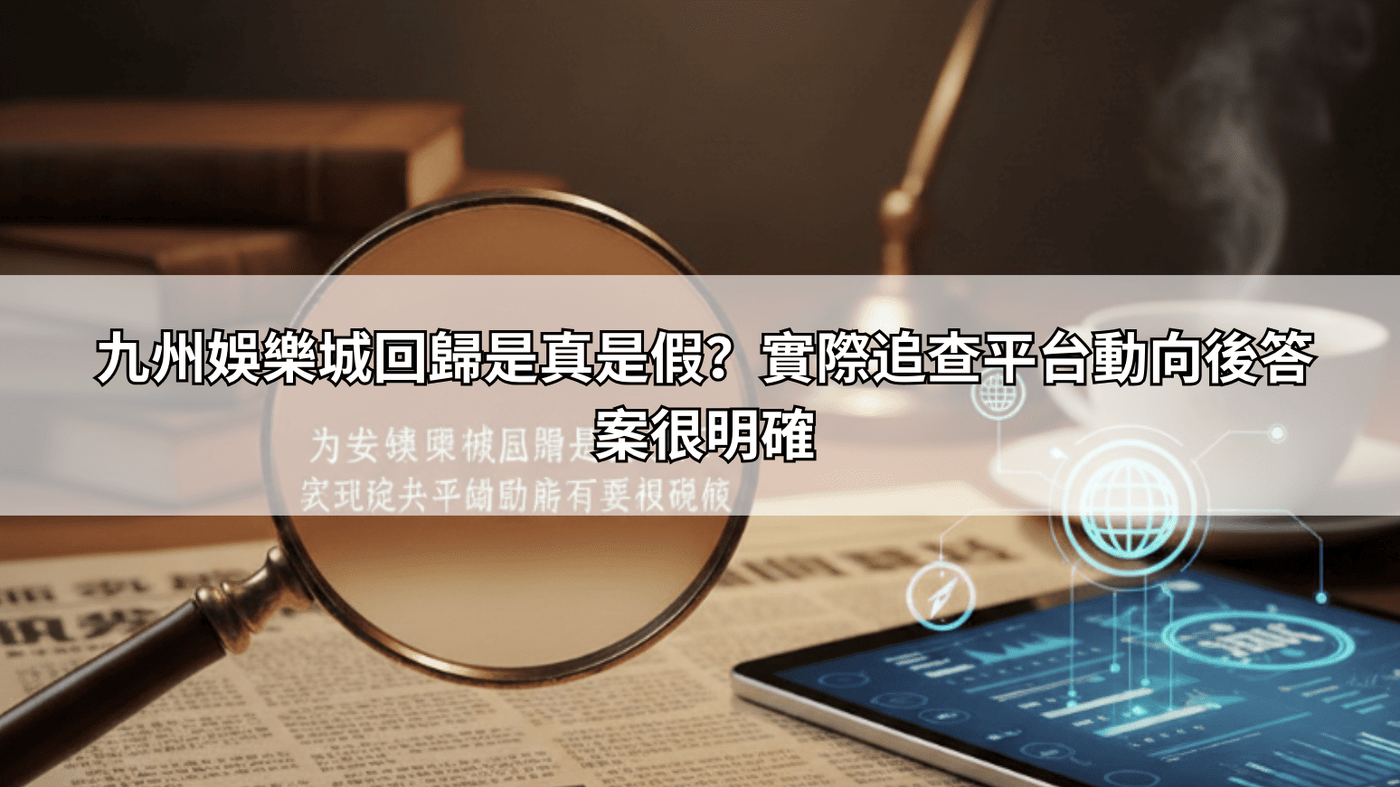 九州娛樂城回歸是真是假?實際追查平台動向後答案很明確